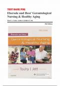 Test Bank for Ebersole and Hess' Gerontological Nursing & Healthy Aging 5th Edition by Theris A&period; Touhy&comma; and Kathleen F Jet