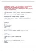 Hondros Nur 172 exam 1  &lbrack;ACTUAL EXAM&rsqb; LATEST VERSION  &lbrack;QUESTIONS AND ANSWERS&rsqb; WITH STUDY GUIDE  DETAILED AND VERIFIED FOR GUARANTEED PASS- LATEST  UPDATE 2025 GRADED A 