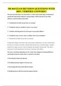 NR 464 EXAM REVISION QUESTIONS WITH 100&percnt; VERIFIED ANSWERS&excl;