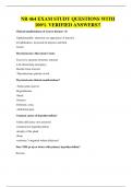 NR 464 EXAM STUDY QUESTIONS WITH 100&percnt; VERIFIED ANSWERS&excl;&excl;