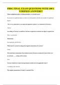 PHSC FINAL EXAM QUESTIONS WITH 100&percnt; VERIFIED ANSWERS&excl;