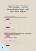 FISDAP Medical Exam &sol; Test Review Questions & Certified Solutions &sol; 100&percnt; Correct &sol; Already Graded&comma; A&plus; 