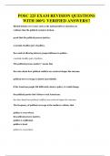POSC 225 EXAM REVISION QUESTIONS WITH 100&percnt; VERIFIED ANSWERS&excl;