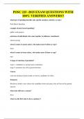 POSC 225 -2025 EXAM QUESTIONS WITH 100&percnt; VERIFIED ANSWERS&excl;&excl;