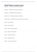 BASI Pilates Anatomy Quiz&period; 191 Questions and answers 