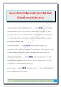class e knowledge exam &lpar;florida&rpar; 2025 Questions and Answers