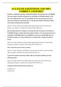 ACG EXAM 4 QUESTIONS AND 100&percnt; CORRECT ANSWERS&excl;&excl;