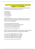 ACG UCF EXAM 2 QUESTIONS AND 100&percnt; CORRECT ANSWERS&excl;&excl;