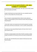 ACG UCF EXAM QUESTIONS AND 100&percnt; CORRECT ANSWERS&excl;&excl;