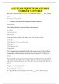ACG EXAM 7 QUESTIONS AND 100&percnt; CORRECT ANSWER