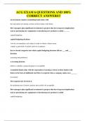 ACG EXAM 6 QUESTIONS AND 100&percnt; CORRECT ANSWERS