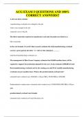 ACG EXAM 5 QUESTIONS AND 100&percnt; CORRECT ANSWERS&excl;&excl;