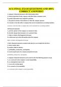 ACG FINAL EXAM QUESTIONS AND 100&percnt; CORRECT ANSWERS