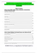 NURSE311AE&lowbar;1&lowbar;ComprehensiveTestBankGraded A&plus;100&percnt;correctandverifiedquestionsandanswers&lpar;assuredly A&plus;SCORE