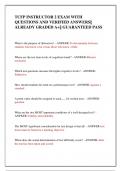 TCFP INSTRUCTOR 2 EXAM WITH  QUESTIONS AND VERIFIED ANSWERS&vert;&vert;  ALREADY GRADED A&plus;&vert;&vert; GUARANTEED PASS