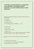 TCFP FINAL EXAM WITH REAL QUESTIONS  AND VERIFIED ANSWERS&vert;&vert; ALREADY  GRADED A&plus;&vert;&vert; GUARANTEED PASS &vert;&vert; LATEST  UPDATE&excl;&excl;&excl;