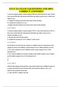 STAT 211 EXAM 5 QUESTIONS AND 100&percnt; CORRECT ANSWERS&excl;
