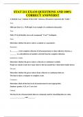 STAT 211 EXAM QUESTIONS AND 100&percnt; CORRECT ANSWERS&excl;&excl;