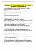 STAT 211 EXAM ALL QUESTIONS AND 100&percnt; CORRECT ANSWERS&excl;&excl;