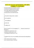 STAT 211 EXAM 2 QUESTIONS AND 100&percnt; CORRECT ANSWERS&excl;