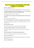 STAT 211 EXAM 3 QUESTIONS AND 100&percnt; CORRECT ANSWERS&excl;