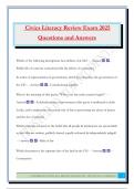 Civics Literacy Review Exam 2025 Questions and Answers