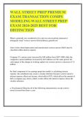 WALL STREET PREP PREMIUM EXAM TRANSACTION COMPS MODELING WALL STREET PREP EXAM 2024-2025 BEST FOR DISTINCTION&period;pdf