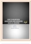 SSM TCAR REVIEW   QUESTIONS AND ANSWERS  2025 A&plus; GRADED 