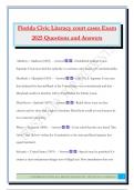 Florida Civic Literacy court cases Exam 2025 Questions and Answers