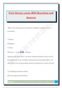 Civic literacy exam 2025 Questions and Answers