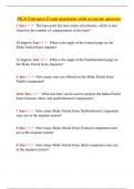 PKA Entrance Exam questions with accurate answers