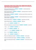 NUR158 FINAL EXAM&excl;&excl; &lbrack;ACTUAL EXAM&rsqb; LATEST VERSION &lbrack;QUESTIONS AND  ANSWERS&rsqb; WITH STUDY GUIDE DETAILED AND VERIFIED FOR GUARANTEED  PASS- LATEST UPDATE 2025 GRADED A