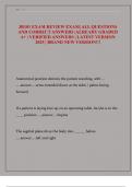 JR101 EXAM REVIEW EXAM&vert; ALL QUESTIONS  AND CORRECT ANSWERS &vert;ALREADY GRADED  A&plus; &vert; VERIFIED ANSWERS &vert; LATEST VERSION  2025 &vert; BRAND NEW VERSION&excl;&excl;&excl; 
