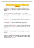 PKA Certification questions with accurate answers&period;