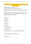 NCM 102 CONCEPT OF TEACHING questions with accurate answers&period;
