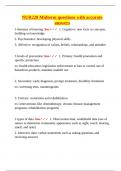 NUR220 Midterm questions with accurate answers