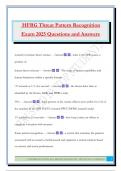 HFRG Threat Pattern Recognition Exam 2025 Questions and Answers