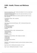 C458 - Health&comma; Fitness and Wellness OA NEWEST 2025&sol;2026 ACTUAL EXAM COMPLETE QUESTIONS AND CORRECT DETAILED ANSWERS &lpar;VERIFIED ANSWERS&rpar; &vert;ALREADY GRADED A&plus;&vert;&vert;BRAND NEW&excl;&excl;