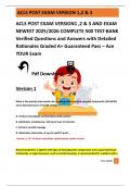 ACLS POST EXAM VERSION1 &comma;2 & 3 AND EXAM  NEWEST 2025&sol;2026 COMPLETE 500 TEST-BANK  Verified Questions and Answers with Detailed  Rationales Graded A&plus; Guaranteed Pass &ndash; Ace  YOUR Exam
