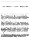 COMPREHENSIVE D115 QUIZ QUESTIONS AND ANSWERS