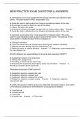 BSW PRACTICE EXAM QUESTIONS & ANSWERS