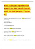 ENA and ESI Comprehensive Questions &lpar;Frequently Tested&rpar; with Verified Answers Graded A&plus;&period;