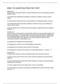 BSW 170 QUESTION PRACTICE TEST