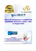 CMY3706 Assignment 1 &lpar;COMPLETE ANSWERS&rpar; Semester 2 2025 &ndash; DUE 13 August 2025&semi;100&percnt; trusted &comma;comprehensive and complete reliable solution with clear explanation