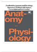 Anatomy and Physiology &ndash; OpenStax 2nd Edition &vert; Complete Test Bank with Answers &vert; All Chapters Covered