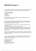 CMS NCC Practice A NEWEST 2025&sol;2026 ACTUAL EXAM COMPLETE QUESTIONS AND CORRECT DETAILED ANSWERS &lpar;VERIFIED ANSWERS&rpar; &vert;ALREADY GRADED A&plus;&vert;&vert;BRAND NEW&excl;&excl;
