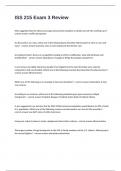 ISS 215 Exam 3 Review Questions And Answers Rated A&plus; Assured Satisfaction&period;