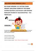 BLS EXAM VERSION 1 & 2 ACTUAL EXAM NEWEST 2025&sol;2026 COMPLETE TEST-BANK Verified Questions and Answers with Detailed Rationales Graded A&plus; Guaranteed Pass &ndash; Ace YOUR Exam