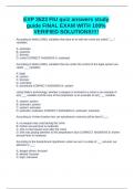 EXP 3523 FIU quiz answers study guide FINAL EXAM WITH 100&percnt; VERIFIED SOLUTIONS&excl;&excl;&excl;&excl;