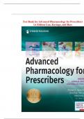 Test Bank For Advanced Pharmacology for Prescribers 1st Edition Luu Kayingo complete guide with rationale